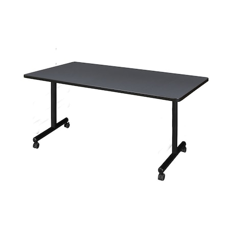 Kobe Rectangle Kobe Mobile Trng Table, 60"x30", Gray, 60" W, 29" H, Laminate Top, Gray MKTRCC6030GY